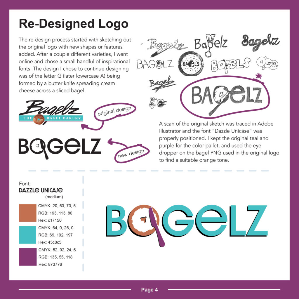 Bagelz redesign rational booklet page 4